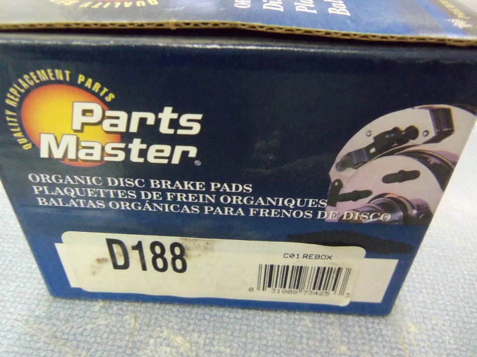 Pastilla de freno de disco - Pastilla de freno premium piezas delanteras Master D188 se adapta a 81-85 Mazda GLC Foto 1 de 1