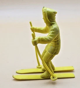 Vintage 1950's Marx Alaska playset Original figure Skiing with Poles - Picture 1 of 6