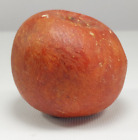 Early Italian Alabaster Stone Marble Fruit APPLE Hand Chiseled & Painted