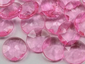 27mm Pink CH13 Round Pirate Jewels For Games and Parties 25 PCS - Picture 1 of 2