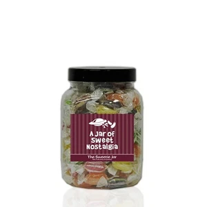 Winter Mixture Sweet Jars - Personalised Retro Sweet Gift Jars In 4 sizes! - Picture 1 of 8