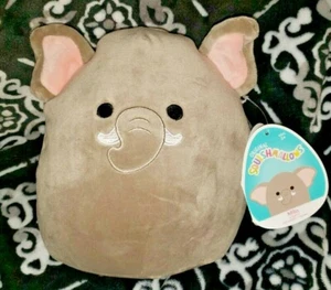 Squishmallow 7 - 8" Mila der Elefant grau mit Stoßzähnen Neu mit Etikett ausverkauft Rarität Serie 41 - Bild 1 von 4