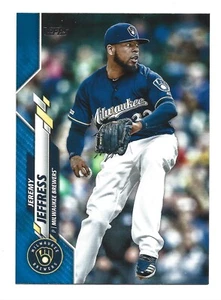 2020 Topps Wal-Mart Blue Border /299 #191 Jeremy Jeffress Milwaukee Brewers card - Picture 1 of 2