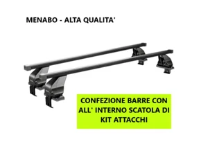 BARRE PORTATUTTO PORTABAGAGLI CON TETTO LISCIO VOLVO V50 5 PORTE 2008 AL 2012 - Foto 1 di 1