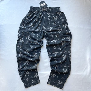 California CraZee Wear USA Gym Pants Baggy Parachute Gray Muscle Man 90's Sz L - Picture 1 of 10