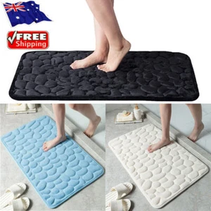 Bathroom Non-slip Carpet Absorbent Memory Foam Shower Bath Mat Floor Rug Doormat - Picture 1 of 22