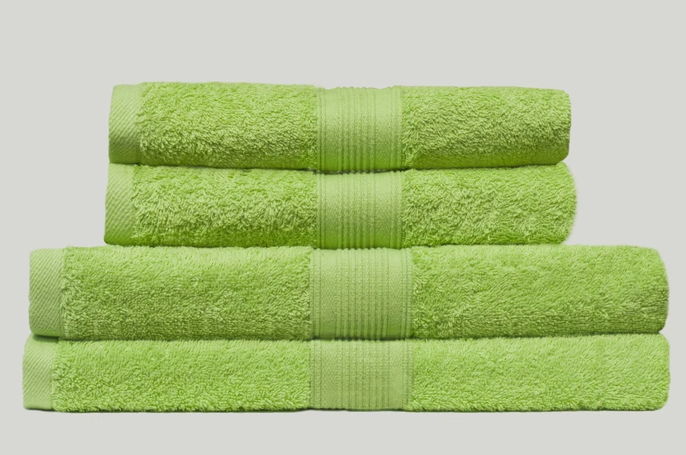 2/4er SET FROTTEE HANDTÜCHER DUSCHTÜCHER GÄSTETÜCHER 500g BADEZIMMER - Bild 1 von 1