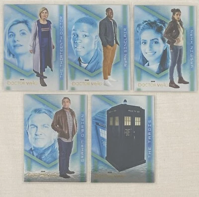 Doctor Who 2022 Completo 5 Cartas "Espejo Personaje" Juego de Persecución M1-M5 Temporadas 11 12 Foto 1 de 2