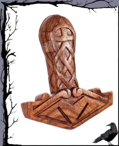 Decoración de pared medieval de madera - Thors Hammer - Martillo vikingo - Imagen 1 de 1