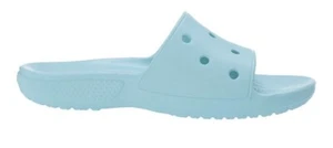 Crocs Slides Sandals Iconic Comfort Size W 11 M 9 Slip On Casual Beach New Blue - Picture 1 of 9