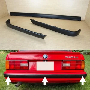 BMW E30 EURO 1988-1992 mate centro trasero + moldura de parachoques (plástico) - Imagen 1 de 12