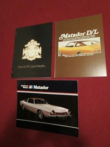 1974 AMC "Cassini Matador" & "D/L Brougham": THREE Special Sales Brochures - Picture 1 of 10