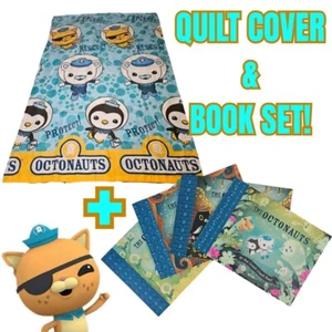 Children's Octonauts Single Quilt Cover + 4 x Book Set Kwazii Barnacles Peso - Picture 1 of 11