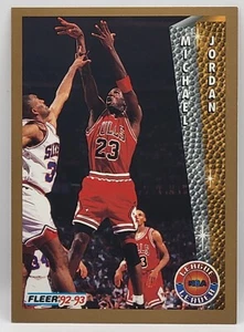 92-93 Fleer (League Leaders) Michael Jordan HOF Subset Card (Chicago Bulls) #238 - Picture 1 of 2