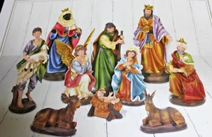 Krippenfiguren Weihnachten 11-teiliges Krippe Figuren Set Weihnachtskrippe - Bild 1 von 2
