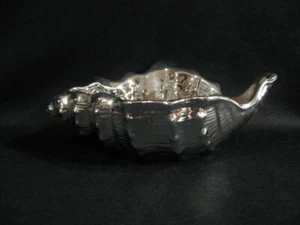 FITZ & FLOYD SILVER COLORED SHELL SHAPED SMALL DISH - Picture 1 of 1