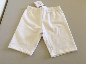NWT Hanna Andersson Biker Shorts Girls White - Picture 1 of 1