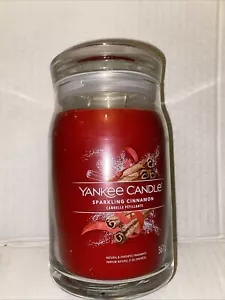 Tarro grande o mediano Yankee Candle Signature, doble mecha - canela espumosa - Imagen 1 de 4