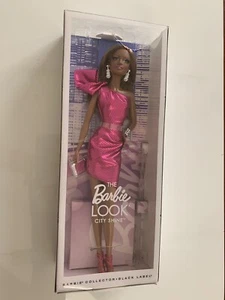 The Barbie Look: City Shine Black Label Collector Doll in Metallic Magenta Dress - Picture 1 of 10