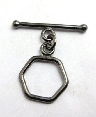 8 Set 16X26mm Bali Toggle Clasp Black Gold Plated Jewelry Making 584 Foto 1 de 3