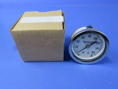Versa Pressure Gauge 0-160 PSI Engineered Abrasives 2.5" Back Connection, NEW! - Image 1 of 4