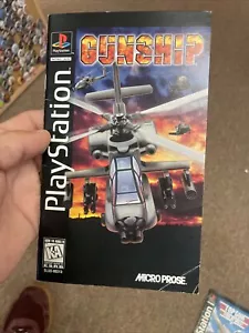 Gunship Longbox PS1 Sony PlayStation manual de instrucciones solamente - Imagen 1 de 2