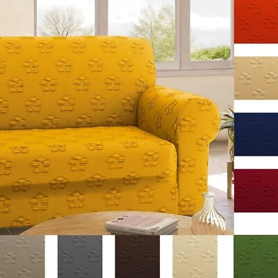 Flowers Copridivano con Braccioli Morbido Elasticizzato Antimacchia Antiscivolo - Immagine 1 di 4