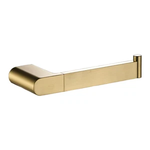 Flores Toilet Roll Holder Brushed Gold - Picture 1 of 3