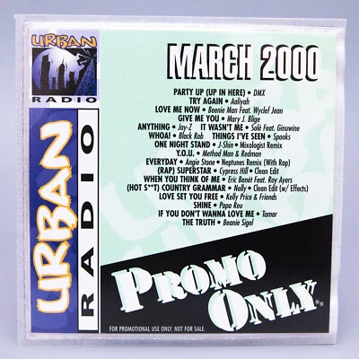 Promo Only URBAN RADIO CD | March 2000 | DMX Jay-Z Method Man Cypress Hill Nelly - Image 1 of 4
