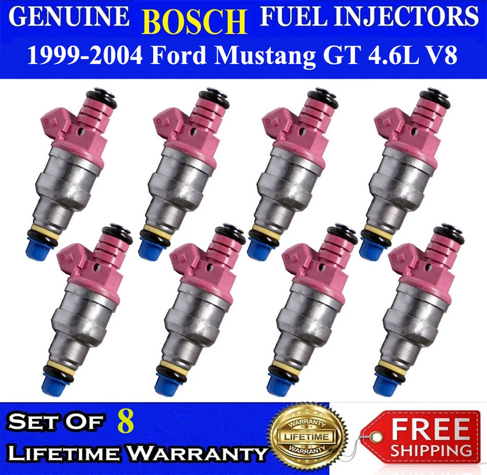 Upgraded Oem Bosch 8X    Fuel Injectors For 1999-2004 Ford Mustang GT V8 4.6L  Foto 1 de 1