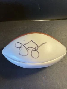 Fútbol americano Wilson autografiado firmado por Jimmy Johnson en muy buen estado - Imagen 1 de 7