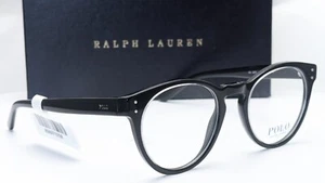 Polo Ralph Lauren PH2215 5812 Black Round Oval Unisex Eyeglasses 50mm - Picture 1 of 7