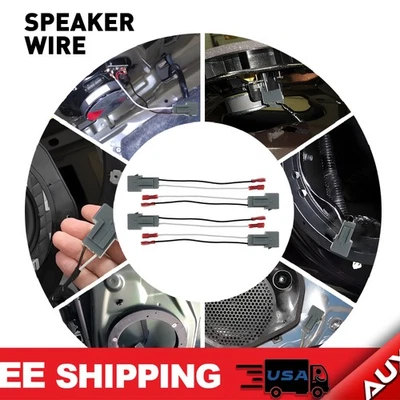 Speaker 4x Wire Adapter For Harness Mazda Connector MX6 626 1993-2002 1993-1997 - Image 1 of 4