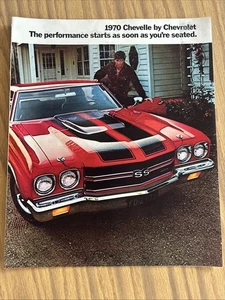 Original 1970 Chevrolet Chevelle Sales Brochure Catalog SS 396 454 Malibu - Picture 1 of 8