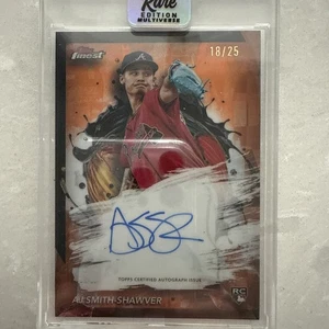 2024 Topps Finest - AJ Smith-Shawver - Finest Autograph Orange 18/25 (FA-AS) - Picture 1 of 2