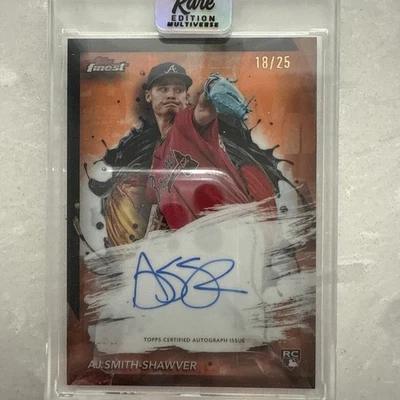 2024 Topps Finest - AJ Smith-Shawver - Finest Autograph Orange 18/25 (FA-AS) - Image 1 of 2