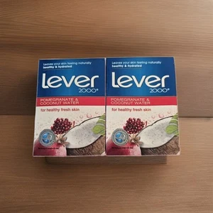 2 confezioni sapone bar acqua melograno e cocco Leva 2000 4 oz ciascuno nuovo sigillato - Foto 1 di 5