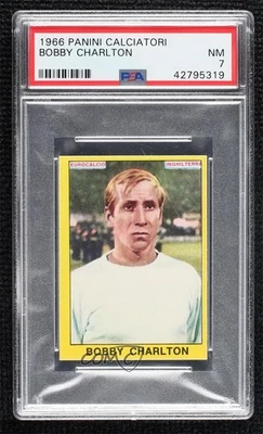 Panini Calciatori Bobby Charlton 1966-67 PSA 7 Foto 1 de 2