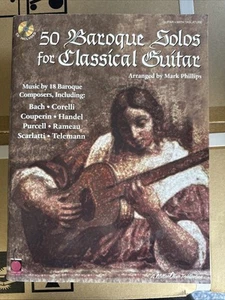 50 Baroque Solos for Classical Guitar Sheet Music Guitar Book NEW 002500713 - Picture 1 of 3