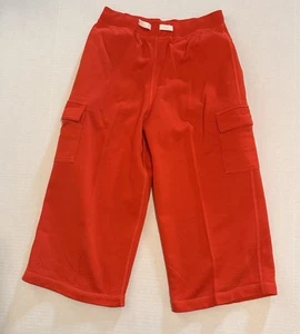 Hanna Andersson Orange Cropped Pants Long Shorts size 160 EUC 40958 - Picture 1 of 3