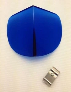 Vintage Style Blue Hood BI-FLECTOR Windshield Reflector - Picture 1 of 2