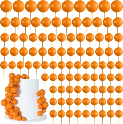 138 peças decorações de topo de bolo - enfeites de cupcake balão, bolas de espuma para nascimento - Imagem 1 de 4