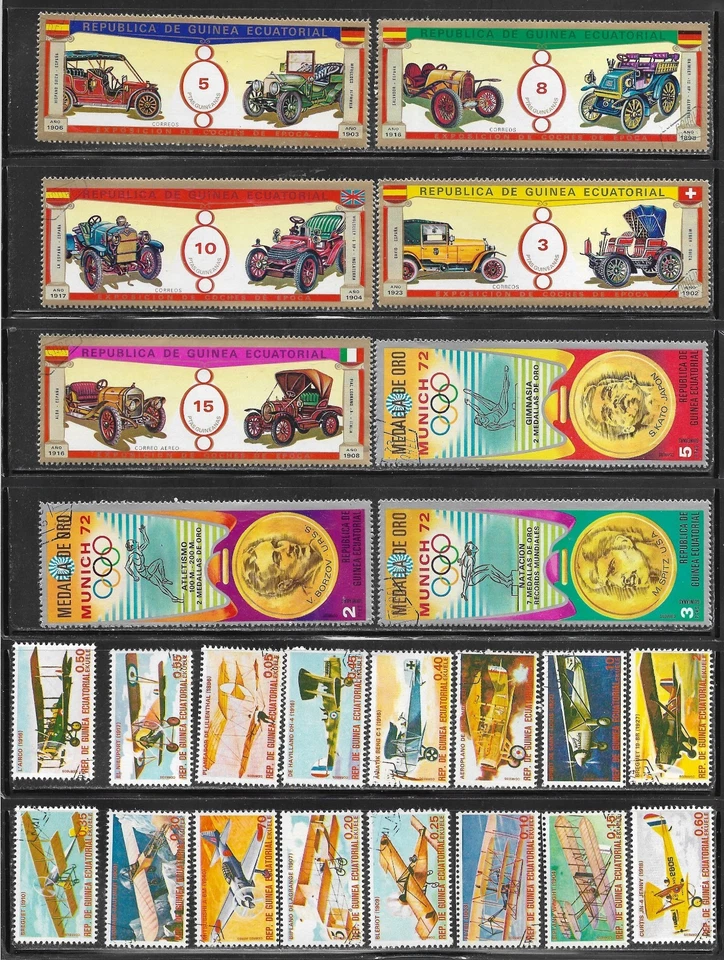 Equatorial Guinea Central Africa Packet of 24 Stamps Country Collection used CTO - Image 1 of 1