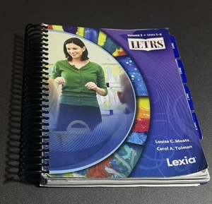 LETRS VOLUME 2:UNITS 5-8 - Spiral-bound, by Louisa C. Moats and Carol A  - Imagen 1 de 4