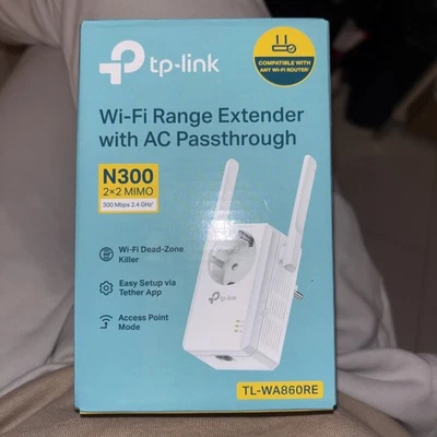 TP-Link TL-WA860RE WLAN Repeater Range Extender mit Steckdose - Bild 1 von 2