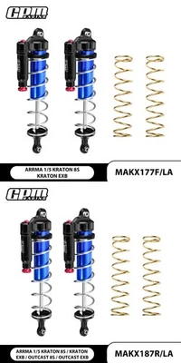 GPM Alloy Metal Front + Rear Shock Absorber for ARRMA 1/5 8S Kraton Outcast EXB - Image 1 of 4
