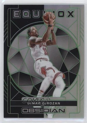 2023-24 Panini Obsidian Equinox Electric Etch Green /25 DeMar DeRozan #27 - Image 1 of 2