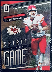 Patrick Mahomes 2019 Panini Unparalleled Spirit Of The Game Card #SG-PM - Bild 1 von 2