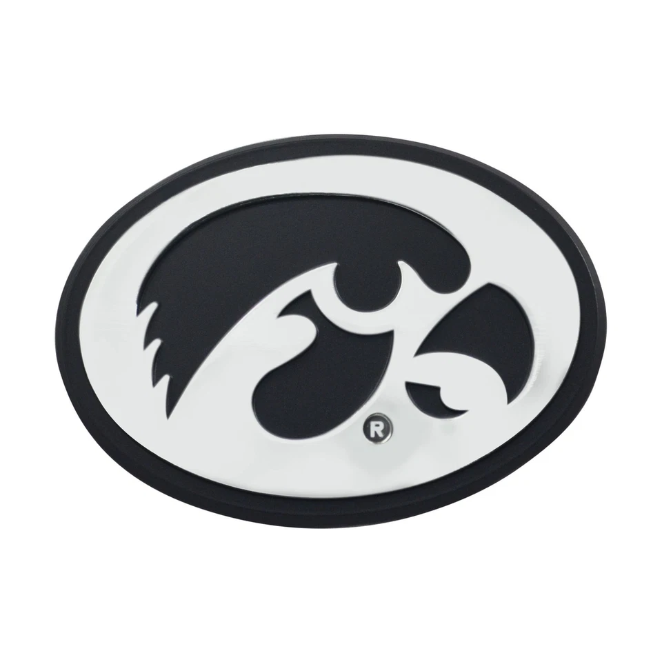 Ifsb-fan14905-fanmats NCAA University of Iowa Hawkeyes Chrome Team Emblem