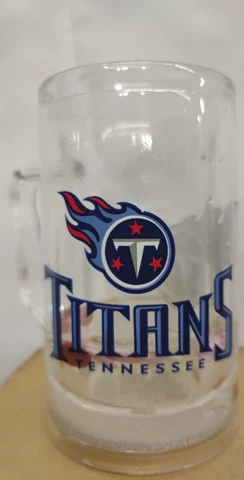 Officially Licensed NFL Tennessee Titans Team Logo Refreezable Fun Mug 16oz Cover